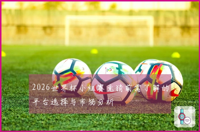 2026世界杯小组赛竞猜前需了解的平台选择与市场分析