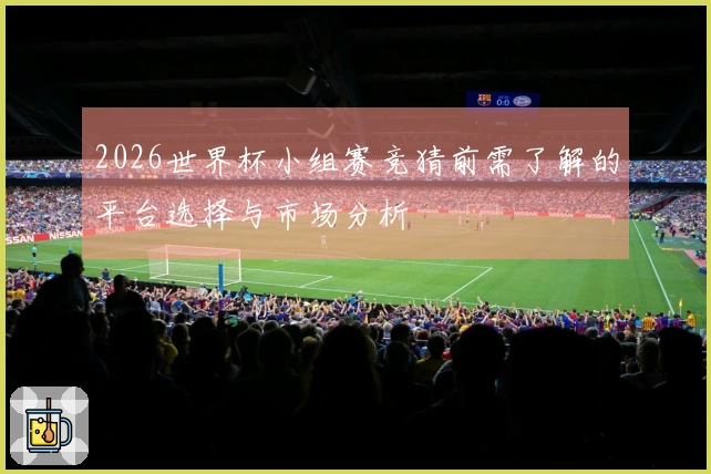 2026世界杯小组赛竞猜前需了解的平台选择与市场分析